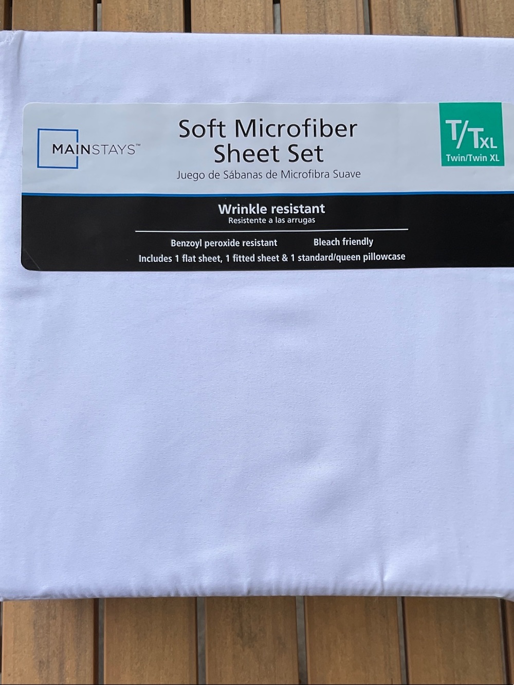 Mainstays White Soft Microfiber Sheet Set - Twin/Twin XL NWT